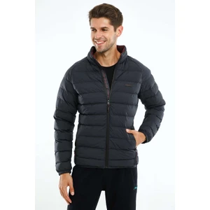 Regular Erkek Dik Yaka  Uzun Kol Lacivert Mont 20112