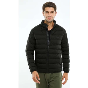 Regular Erkek Dik Yaka  Uzun Kol Siyah Mont 20112