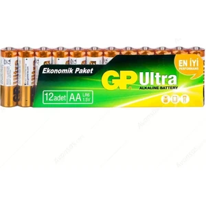 Gp Ultra Alkalin Aa Kalem Pil 12'li Paket