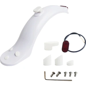 Shuai Yan Shuai Yan Scooter Arka Çamurluk Arka Lambası Çamurluk Seti Xiaomi M365 / 1s / Pro Elektrikli Scooter Aksesuarları (Beyaz) (Yurt Dışından)