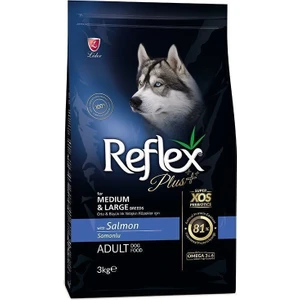 Plus Orta ve Büyük Irk Somonlu Yetişkin Köpek Maması 3 kg