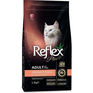 Plus Somonlu Hairball Yetişkin Kedi Maması 1.5 kg