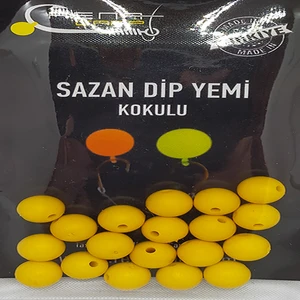 Sr Sazanrig Renat Carp Delikli Kokulu Sarı  Top  Sazan Dip Yemi 9 mm (20 Adet)