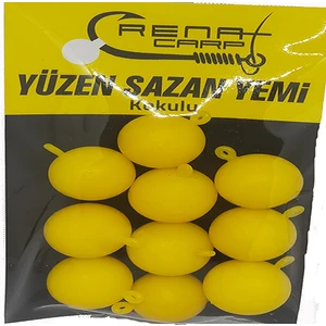 Sr Sazanrig Renat Carp Yüzen Kulplu Kokulu Sarı Top  Sazan Yemi 16 mm  (10 Adet)