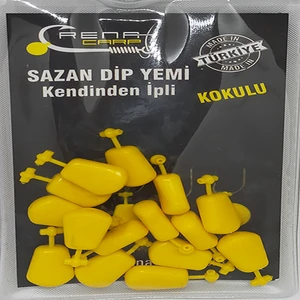 Sr Sazanrig Renat Carp Kendinden Ipli Kokulu Sarı Silikon Mısır Sazan Dip Yemi (15 Adet)
