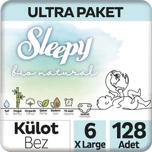 Bio Natural Ultra Paket Külot Bez 6 Numara Xlarge 128 Adet