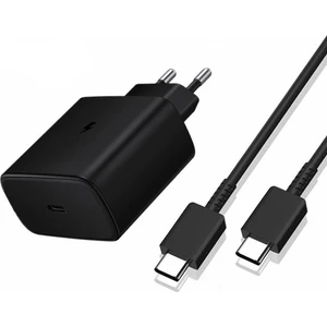 Samsung Fast Charging 45W NOTE10 Plus NOTE10 S10 A90 A70 USB C Type-C Çıkışlı Quick Qualcomm Hızlı Şarj Aleti