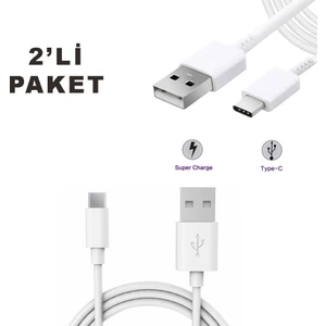 Xiaomi Mi USB To Type-C Data Cable White -Beyaz Kablo 1 Mt. B91175C0027036
