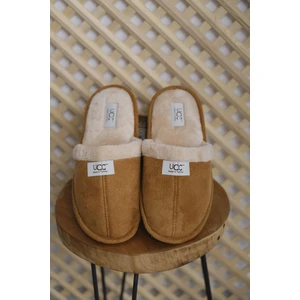 Ucc Alfie Içi Kürklü Erkek Ev Terliği