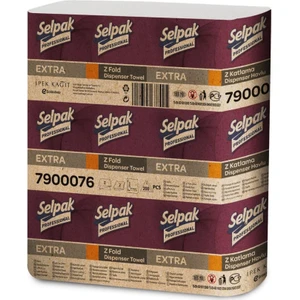 Selpak Professional Extra Z Katlı Dispenser Havlu 200 Yaprak x 12'li