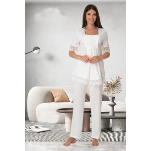 Diğer Dantelli Lohusa Pijama Takım Effort 6032