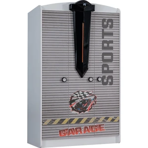 Sports Arabalı Yatak Uyumlu 3 Kapaklı Dolap