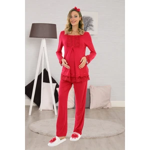 Lohusa Hamile 13045 Emzirme Özellikli Lohusa Pijama