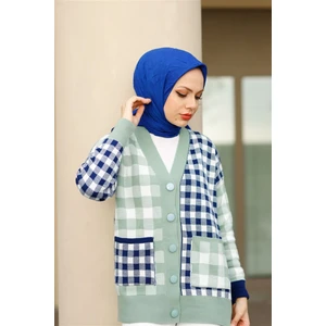 Bambu Kraş Eşarp Saks Rengi