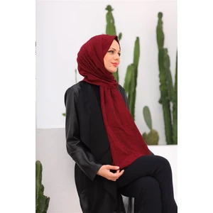 Bambu Kraş Şal Koyu Bordo