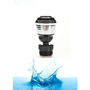 Tasarruflu Siyah Fonksiyonlu Musluk Başlığı Yağmurlama Duş Perlatörlü