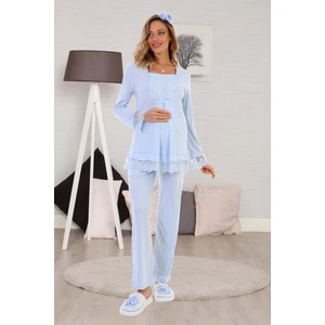 Lohusa Hamile 13045 Emzirme Özellikli Lohusa Pijama