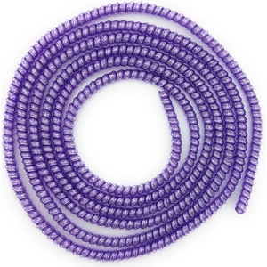 Kablo Kordon Koruyucu Spiral Sarma Kılıf Koruma Mor Glitter