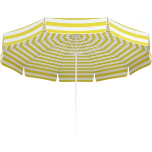 Parasol's 100/10 Delüks Plaj ve Bahçe Şemsiye - Sarı Beyaz Çizgi