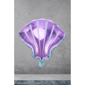 Deniz Kabuğu Şekilli Büyük Folyo Balon Doğum Günü Süsleme Balonu