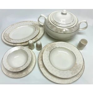 Güral Porselen 57 Parça Bone 12 Kişilik Yemek Takımı