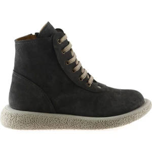 Bueno Shoes Gri Koyu Süet 01 WU8906 Kdn Bot