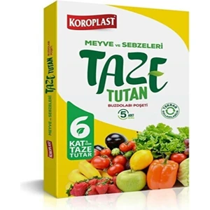 Taze Tutan Buzdolabı Poşeti 5 Li 35*40 cm