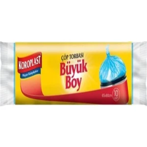 Büyük Boy Çöp Poşeti 65X80 cm 10 Lu