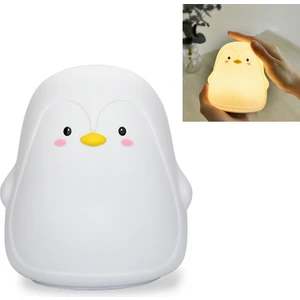 Penguen Silikon Gece Lambası Beyaz  (Yurt Dışından)