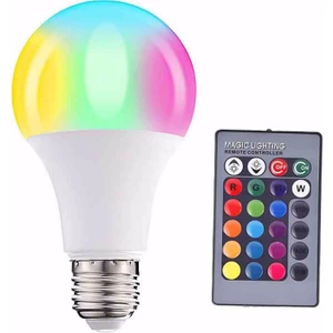 Uzaktan Kumandalı Renk Değiştirebilen E27 Duy Rgb 10W LED Ampul