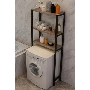 Digital Group Çamaşır Makinesi Üstü Raf Düzenleyici Banyo Rafı Ceviz