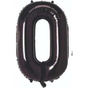 Eğlence Marketi 34 Inç 76 cm Folyo Siyah Rakam Balon 0