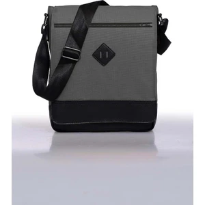 Unisex 11" Dikey Postacı Çapraz Askılı Omuz Çantası - Gri