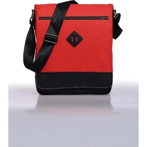 Unisex 11" Dikey Postacı Çapraz Askılı Omuz Çantası - Kırmızı