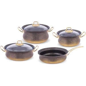 Efsane 7 Parça Granit Set Altın