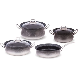 Efsane 7 Parça Granit Set Gümüş