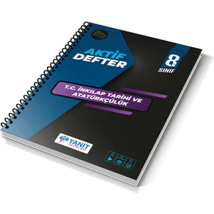 Yanıt Yayınları  8. Sınıf Inkılap Tarihi Aktif Defter