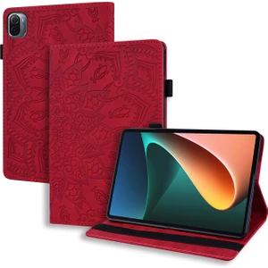 Xiaomi Mi Pad 5/5 Pro Için Buzağı Desen Deri Kılıf (Yurt Dışından)