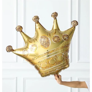 Taç Şeklinde Gold Renk Folyo Balon