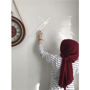 Tutunabilir Kağıt Şeffaf Akıllı Kağıt Tahta  2'li + Tahta Silgisi + Kalem 100 x 150 cm
