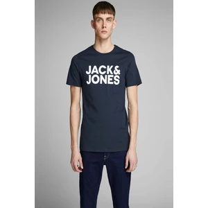 Jack & Jones Erkek Lacivert Spor T-Shirt-12151955