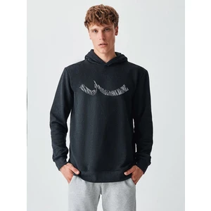 Rıgoma Erkek Kapüşonlu Baskılı Sweatshirt