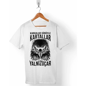 Kendim Seçtim Beşiktaş Kargalar Sürüyle Kartallar Yalnız Uçar Kartal Kafa Erkek Tişört