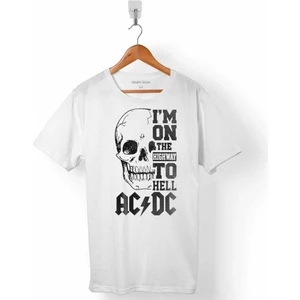 Kendim Seçtim Ac Dc Skull Kuru Kafa I Am On The Hıghway To Hell Erkek Tişört