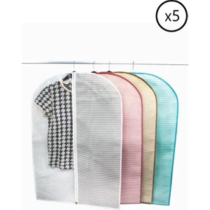 Pazar Kapısı 5 Adet Lüks Pencereli Elbise Kılıfı Büyük Boy 62 x 130 cm