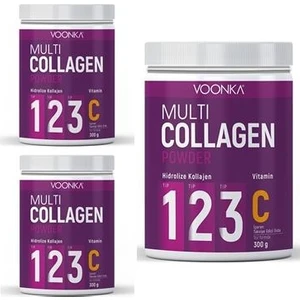 Multi Collagen Powder 300 gr 3 Adet