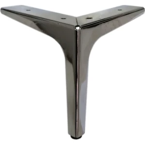 Adem Koç Plastik 15 cm Elegance Lüks Metal Mobilya Koltuk Baza Ayağı Gümüş