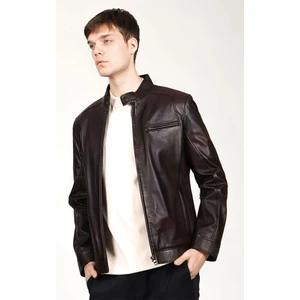 178 Kestane Deri Erkek Mont