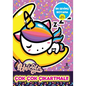 I Love Unıcorn En Sevimli Boyama Çok Çok Çıkartmalı!