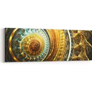 10206YI Abstract Görsel Yatay Ince Kanvas Tablo
